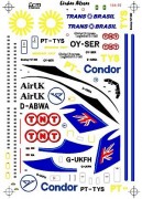 Decais Boeing 737-300 Condor - Fokker 100 - Air UK - Boeing