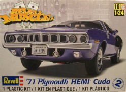 Carro Plymouth Hemi Cuda 1971 REVELL AMERICANA - cod. 4039