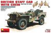 British Staff Car with Crew - Bantam 40 BRC MINIART MODELS - cod. 4106