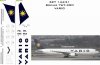 Set Decais Boeing 767 - 300 - Varig - RBX DECAIS - cod. 4906