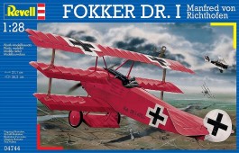 o Fokker Dr. 1 Triplano - Barão Vermelho - Manfred Von Richto REVELL ALEMA - cod. 5850