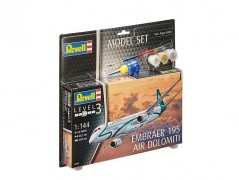Aviao EMBRAER 195 Air Dolomiti c/Tintas, Pinceis e Cola - REVELL ALEMA Aviao EMBRAER 195 Air Dolomiti c/Tintas, Pinceis e Cola - REVELL ALEMA