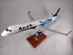 Aviao Embraer 195 - Azul Linhas Aereas - TUDO AZUL - MAQUETE