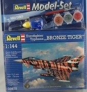 Aviao Eurofighter Typhoon Bronze Tiger C/TINTAS, PINCEIS E C - REVELL ALEMA Aviao Eurofighter Typhoon Bronze Tiger C/TINTAS, PINCEIS E C - REVELL ALEMA