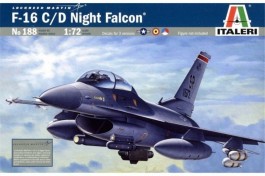 Avião F-16 C/D Night Falcon 0188 - ITALERI Avião F-16 C/D Night Falcon 0188 - ITALERI