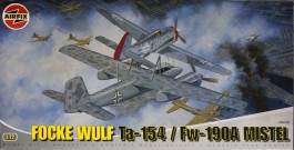 Avião Focke Wulf Ta-154 / FW-190A Mistel - AIRFIX