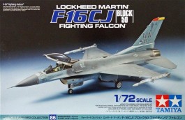 Avião Lockheed Martin F-16 C J Fighting Falcon - BLOCK 50 - TAMIYA