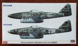 Aviao Messerschmitt Me262A-1a/A-2a - COMBO - 2 KITS HASEGAWA