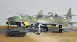 Aviao Messerschmitt Me262A-1a/A-2a - COMBO - 2 KITS HASEGAWA