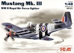 Avião P-51A Mustang Mk.III - RAF 48123 - ICM Avião P-51A Mustang Mk.III - RAF 48123 - ICM