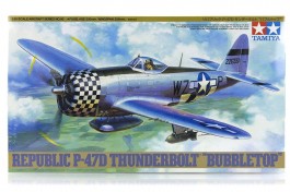 Avião Republic P-47D Thunderbolt BUBBLETOP - TAMIYA