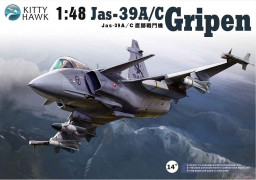 Avião Saab JAS 39 A/C Gripen                           80117 - KITTYHAWK