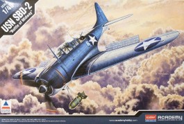 Avião U.S.Navy SBD-2 Dauntless - Midway Batlle         12296 - ACADEMY