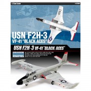 Aviao USN-F2H-3 Banshee VF-41 - Black Aces 12548 - ACADEMY Aviao USN-F2H-3 Banshee VF-41 - Black Aces 12548 - ACADEMY