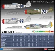 Avioes FW-190-A8 e P-47D / 2 Avioes neste set          12513 ACADEMY