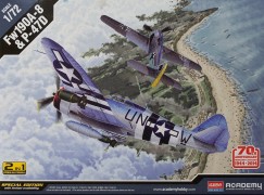 Avioes FW-190-A8 e P-47D / 2 Avioes neste set          12513 - ACADEMY