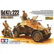 Blindado Sd.Kfz.222 Afrika Korps with Motocycle - TAMIYA Blindado Sd.Kfz.222 Afrika Korps with Motocycle - TAMIYA