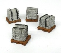 Blocos Cinza com Pallets - 4 conjuntos - ARSENAL HOBBY Blocos Cinza com Pallets - 4 conjuntos - ARSENAL HOBBY