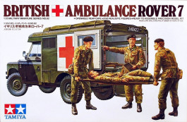 British Ambulance Rover 7 - Land Rover Defender - 5 figuras - TAMIYA
