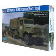 Caminhao US White 666 Cargo(Soft Top) - 6 TON 6X6 83 - HOBBYBOSS Caminhao US White 666 Cargo(Soft Top) - 6 TON 6X6 83 - HOBBYBOSS
