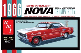 Carro Chevy Nova 1966 - Grumpy's Toy 3 em 1 772 - AMT Carro Chevy Nova 1966 - Grumpy's Toy 3 em 1 772 - AMT