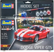Carro Dodge Viper GTS c/Tintas, Pinceis e Cola - REVELL