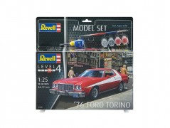 Carro Ford Gran Torino 1976 - Starsky e Hutch c/tintas, pinc - REVELL Carro Ford Gran Torino 1976 - Starsky e Hutch c/tintas, pinc - REVELL