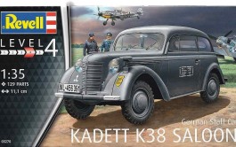 Carro German Staff Car Opel Kadett K38 Sal - REVELL ALEMA