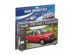 Carro VW Golf 1 Cabriolet c/TINTAS, PINCEIS E COLA - REVELL ALEMA Carro VW Golf 1 Cabriolet c/TINTAS, PINCEIS E COLA - REVELL ALEMA