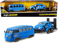 Carro VW KOMBI + VW Fusca + Reboque - Elite Transport MAISTO