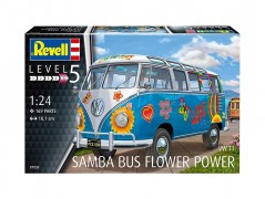 Carro VW Samba Bus - Flower Power 07050 - REVELL ALEMA Carro VW Samba Bus - Flower Power 07050 - REVELL ALEMA