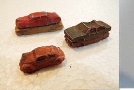 Carros Abandonados - HO - Modelo 2 - ARSENAL HOBBY Carros Abandonados - HO - Modelo 2 - ARSENAL HOBBY