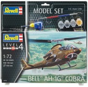 Helicoptero BELL AH-1G COBRA c/Tintas(4), Pinceis(2)e cola - REVELL ALEMA Helicoptero BELL AH-1G COBRA c/Tintas(4), Pinceis(2)e cola - REVELL ALEMA