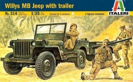 Jeep Willys e Reboque - ITALERI Jeep Willys e Reboque - ITALERI