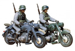 Moto BMW R.75 + Moto Zundapp KS750 + 2 Motociclistas TAMIYA