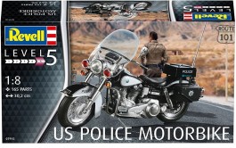 Moto Harley-Davidson US POLICE MOTORBIKE          1/8 escala - REVELL ALEMA