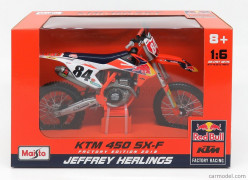Moto KTM 450 SX-F - RED BULL Factory Edition - Jeffrey Herli - MAISTO