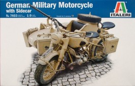 Motocicleta BMW R 75 WW II - com Sidecar - ITALERI