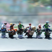 NARUTO - 6 figuras e Base - Gaara Sasuke Kakashi Sakura Shik BANDAI