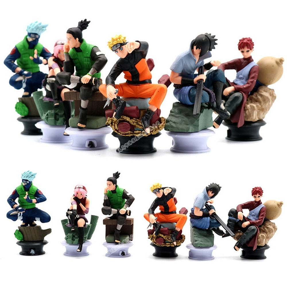 conjunto de 5 sellos de naruto gaara kakashi ha - Comprar Figuras