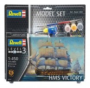 Navio H.M.S. Victory - C/Tintas, Pinceis e Cola 65819 - REVELL Navio H.M.S. Victory - C/Tintas, Pinceis e Cola 65819 - REVELL