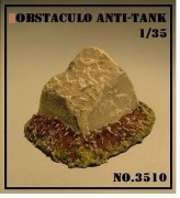 Obstaculo Anti-Tanque Danificado - ARSENAL HOBBY
