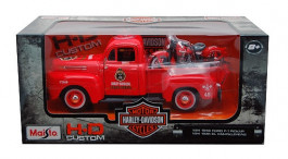 Pick-Up Ford F-1 1948 + Moto Harley Davidson EL Knucklehead - MAISTO