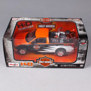 Pick-Up Ford F-150 STX + Moto Harley Davidson FLH Duo Glide - MAISTO