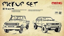 Pick-Up SET - Toyota Landcruiser e Mitsubishi L-200 2 KITS - MENG Pick-Up SET - Toyota Landcruiser e Mitsubishi L-200 2 KITS - MENG