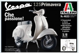 Scooter Vespa 125 Primavera - Escala 1/9                4633 - ITALERI