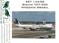 Set Decais Boeing 707-300 - Phoenix Brasil - RBX DECAIS