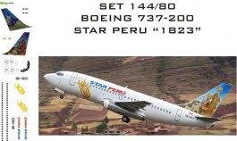 Set Decais Boeing 737-200 - Star Peru - 1823 - RBX DECAIS