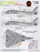 Set Decais VF-114 AARDVARKS - FCM DECAIS