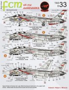 Set Decais VF-114 Aardvarks - FCM DECAIS